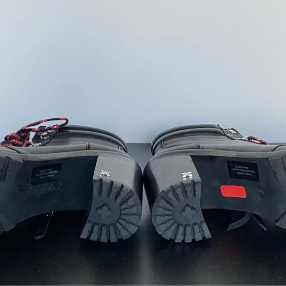 Sam Edelman Sade Stacked Heel Leather Combat Boots - Picture 5 of 6